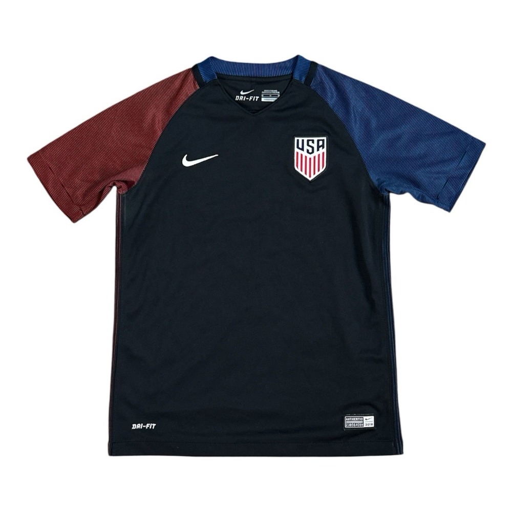 Nike USA Team US USMNT 2016 Away Soccer Jersey Black Mens Size Medium M
